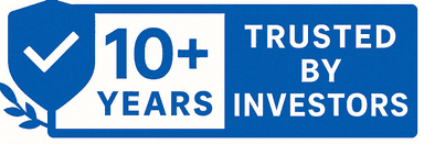 Trusted by Investors for Over 10 Years Badge